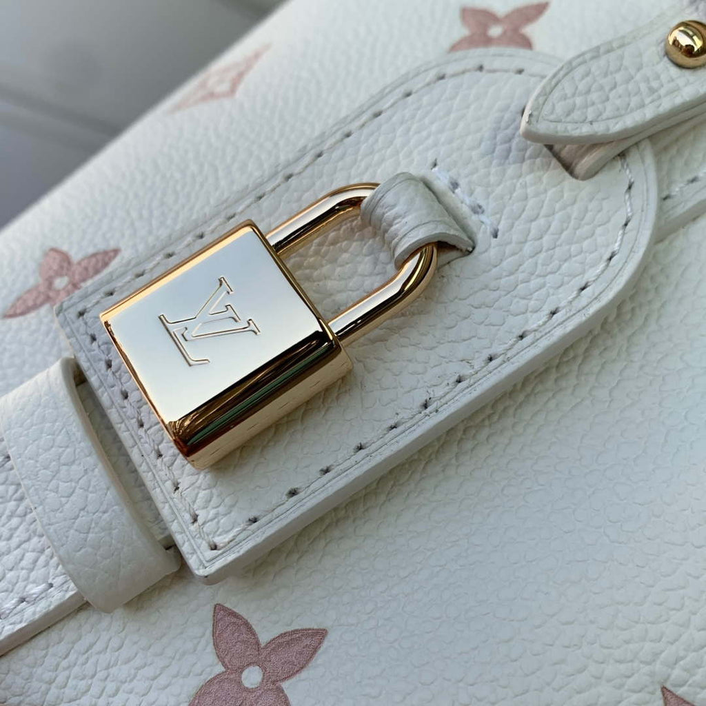 LV M28315 Louis Vuitton All In BB Bag Milky White/Peach