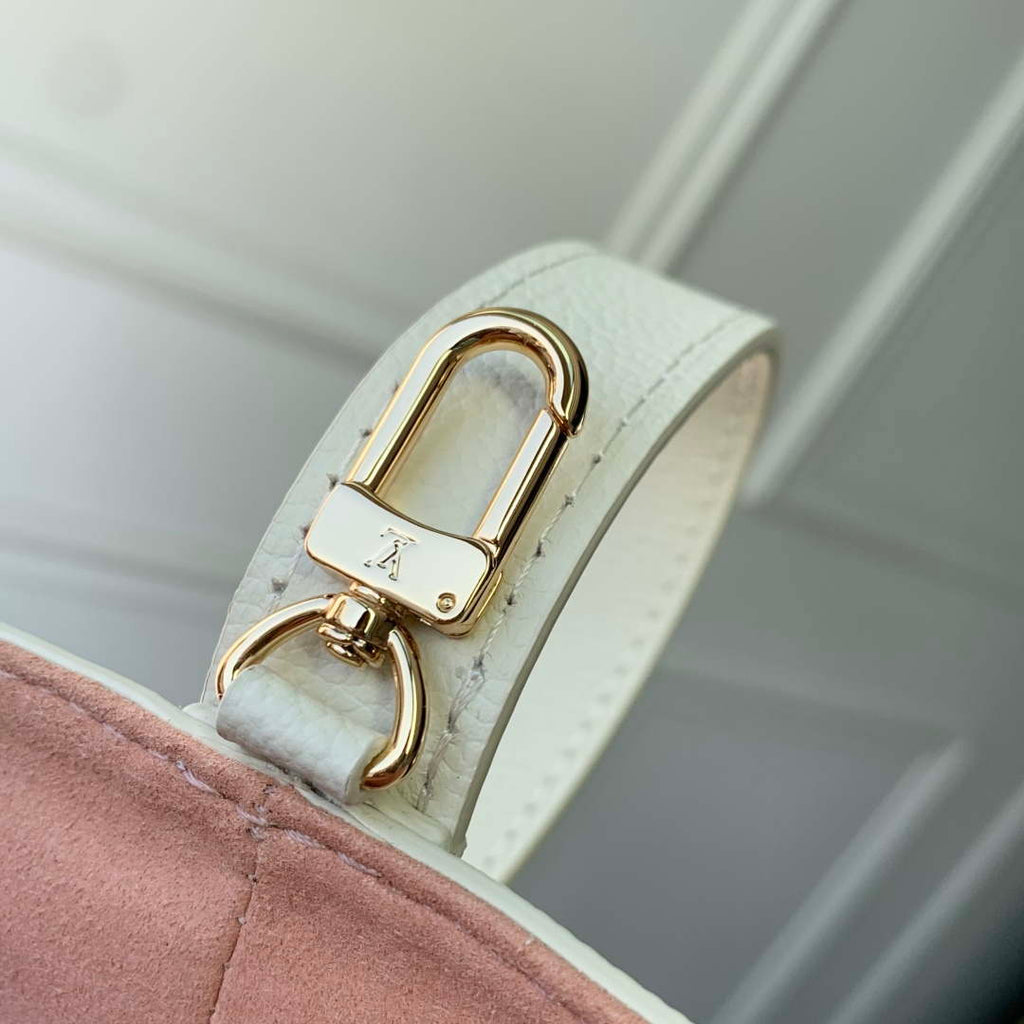 LV M28315 Louis Vuitton All In BB Bag Milky White/Peach