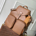 LV M28380 Louis Vuitton Montsouris Cargo Backpack Caramel - Default Title - View 1