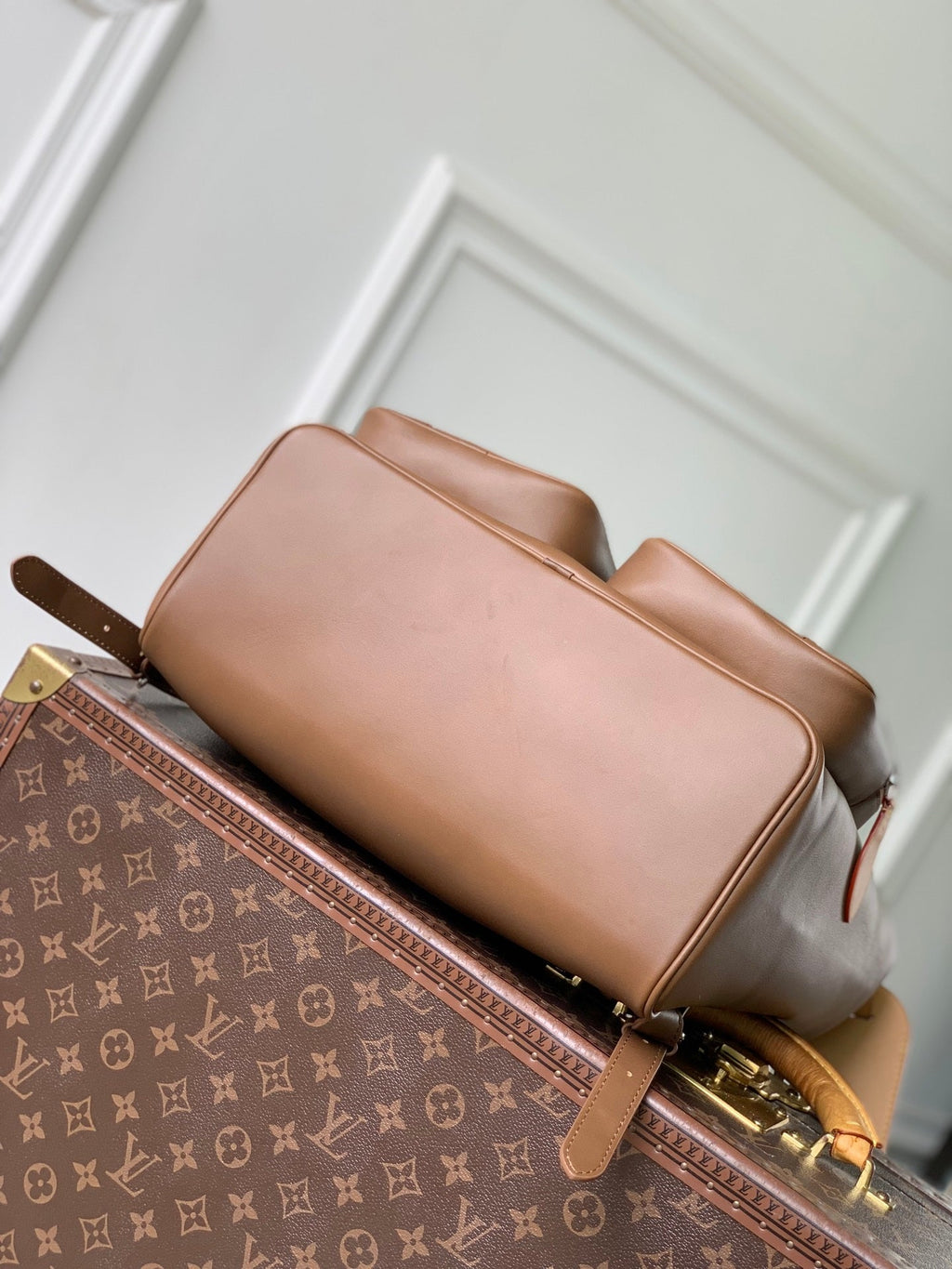 LV M28380 Louis Vuitton Montsouris Cargo Backpack Caramel