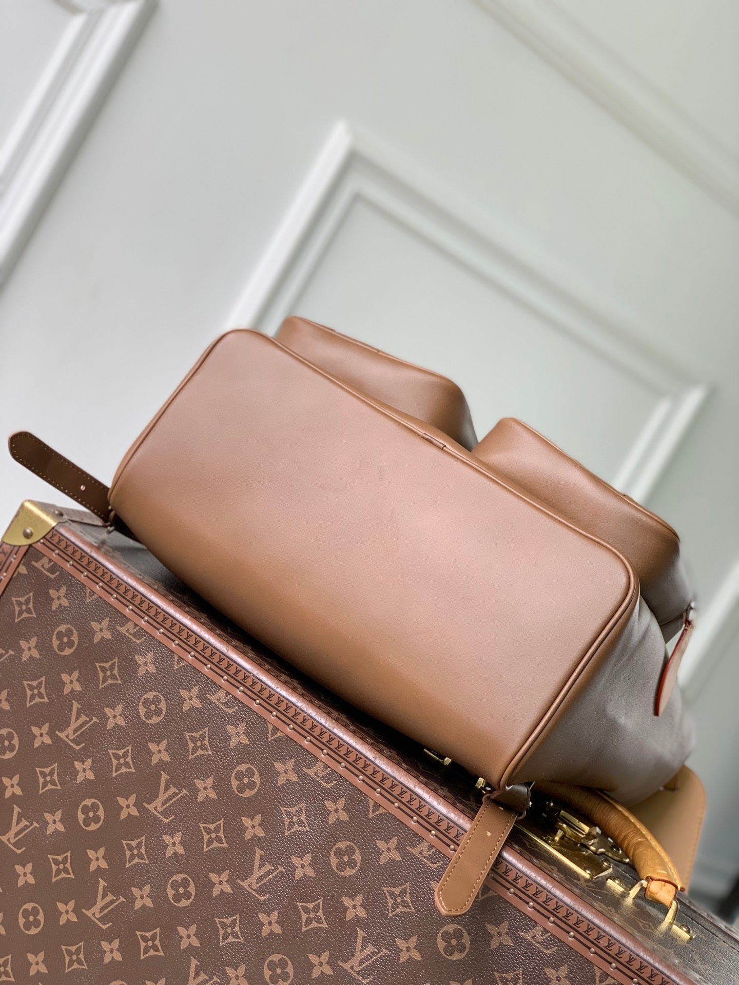 LV M28380 Louis Vuitton Montsouris Cargo Backpack Caramel