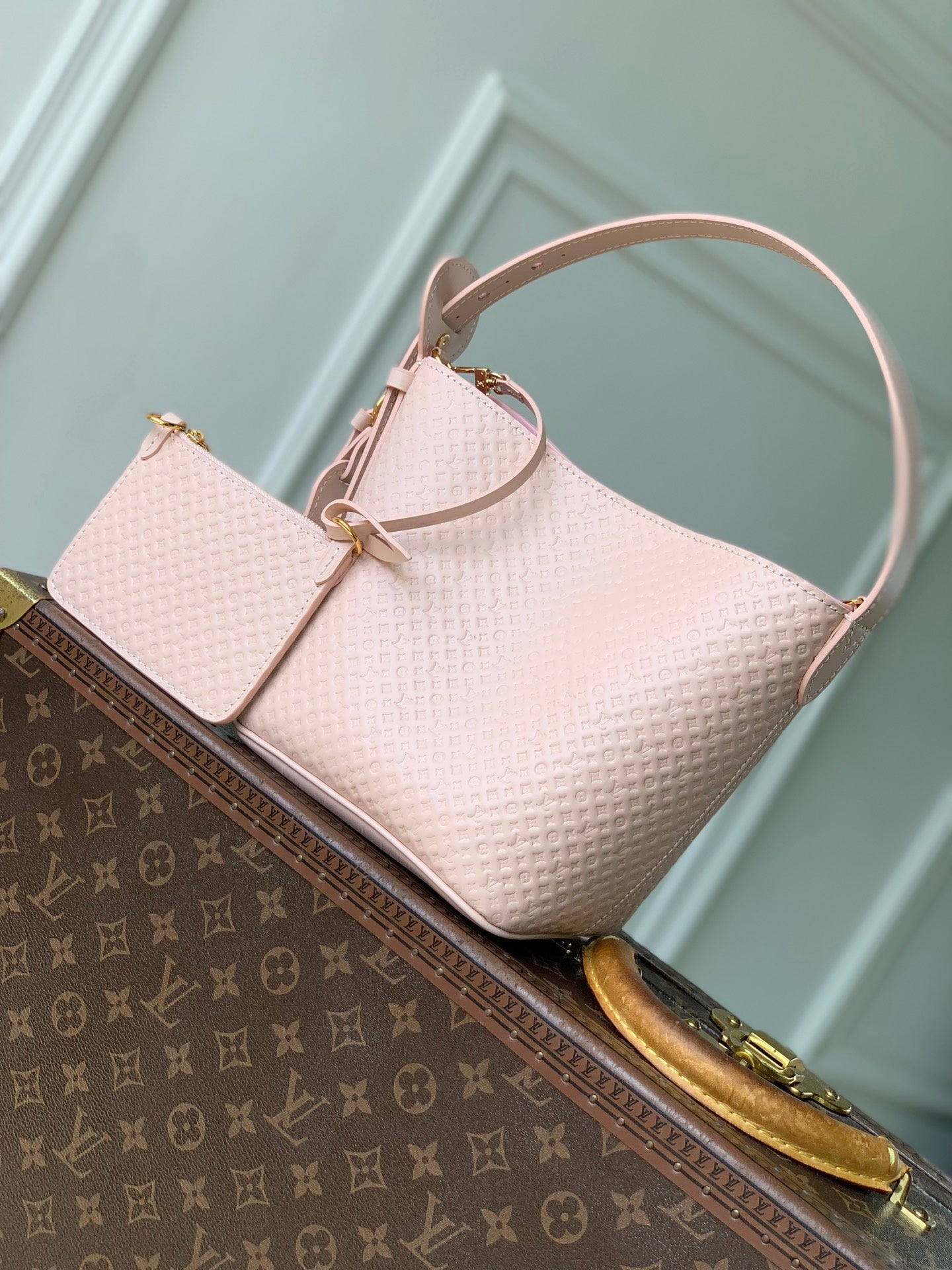 LV M28886 Louis Vuitton All In BB Bag Light Bliss