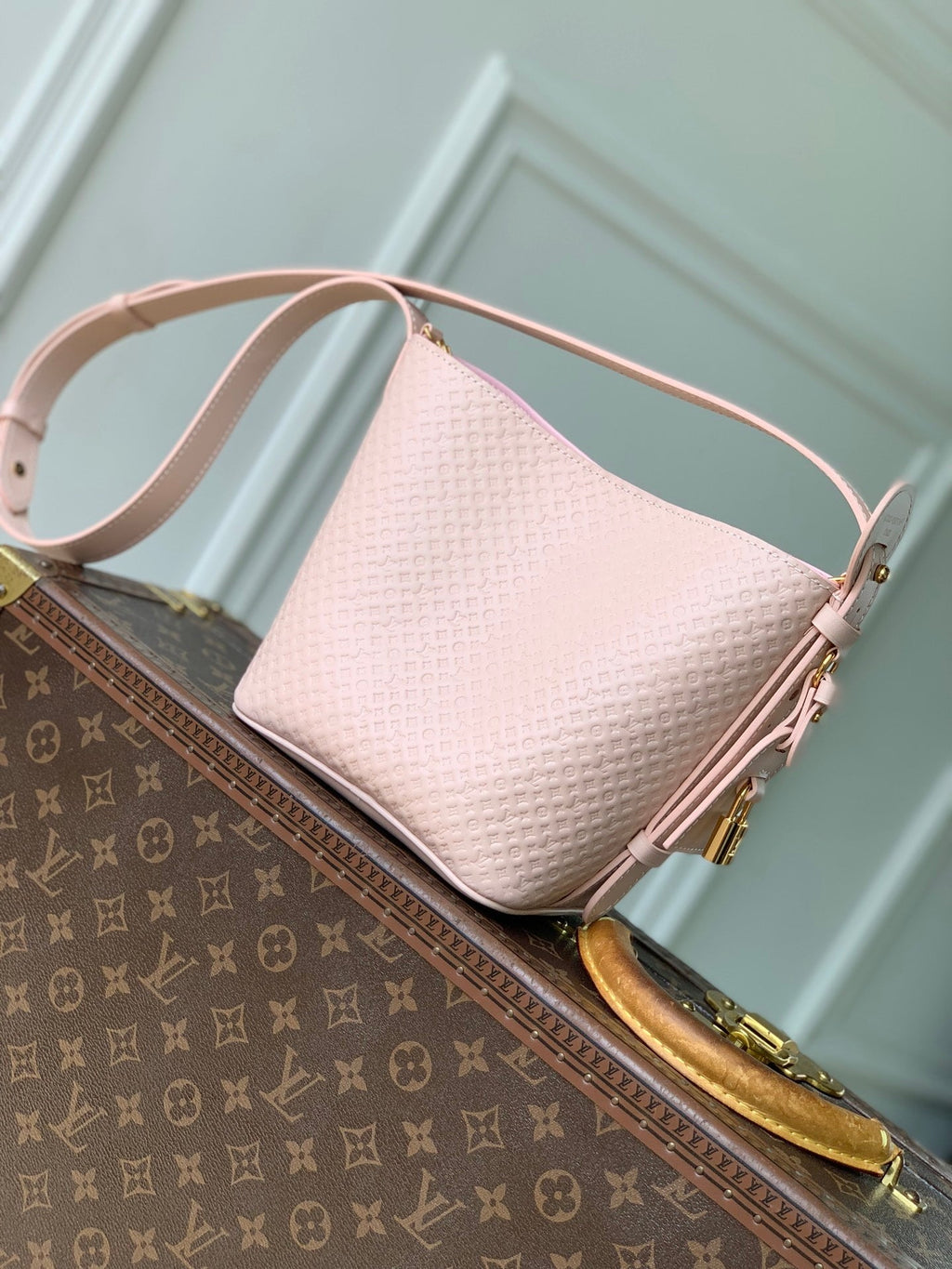 LV M28886 Louis Vuitton All In BB Bag Light Bliss