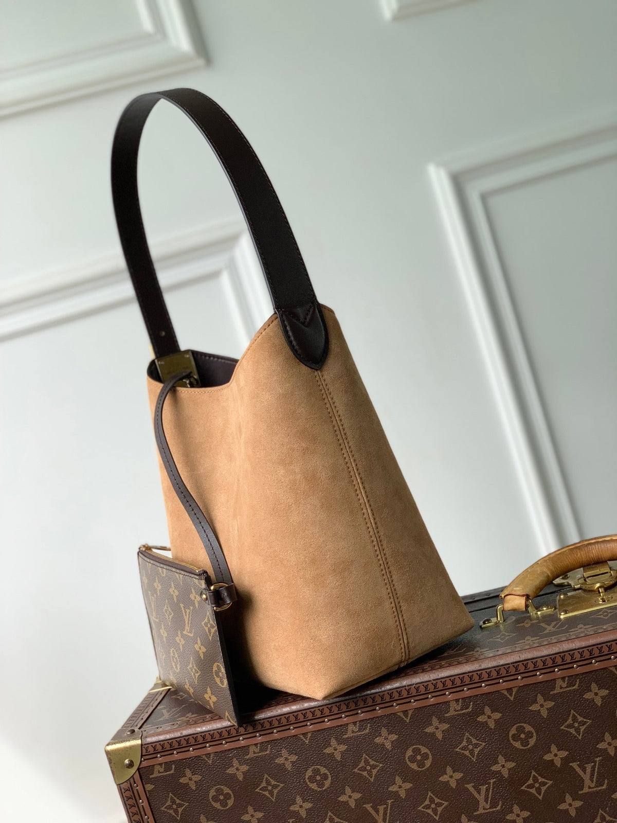 LV M29417 Louis Vuitton Low Key Hobo PM Bag Hazelnut