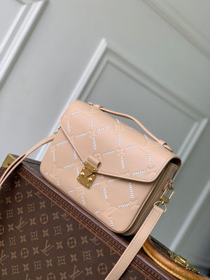 LV M29497 Louis Vuitton Pochette Métis MM Bag Hazelnut Couture - Default Title - View 1