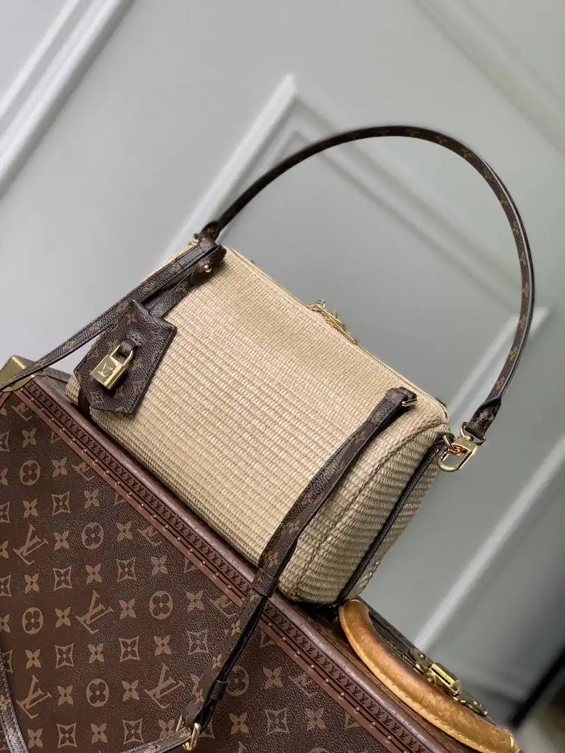 Louis Vuitton LV M29552 Express PM Bag Raffia-effect textile