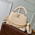 LV M29608 Louis Vuitton Capucines BB Bag Taurillon Leather Beige