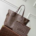 LV M29973 Louis Vuitton Neverfull Inside Out MM Bag Monogram/Beige Trench
