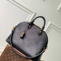 LV M2A174 Louis Vuitton Alma MM Soft Handbag Black