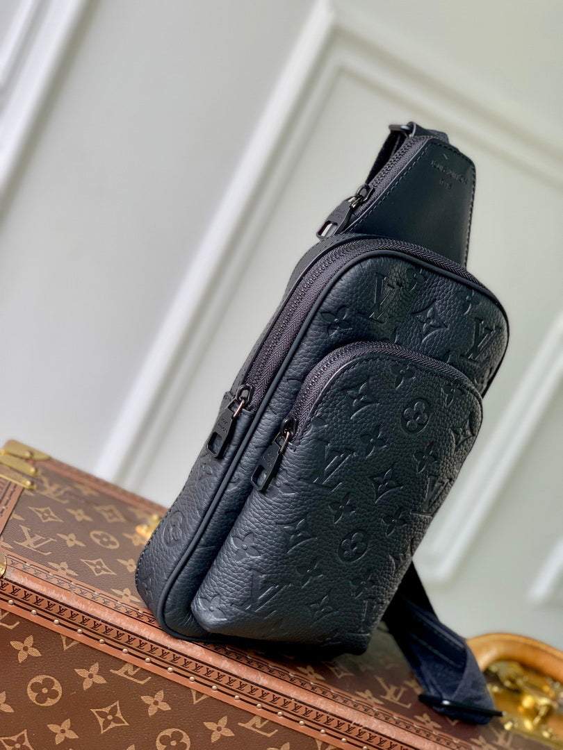 LV M2A354 Louis Vuitton Avenue Slingbag PM Black