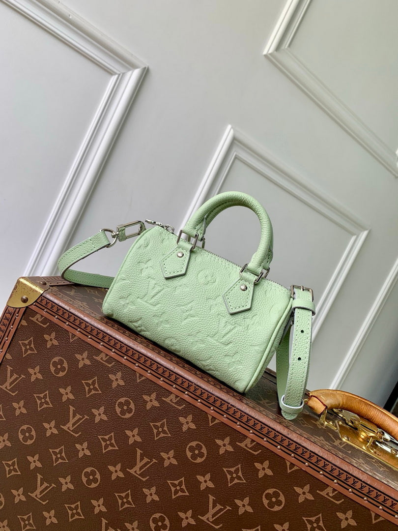 LV M2A387 Louis Vuitton Nano Speedy Bag Minty