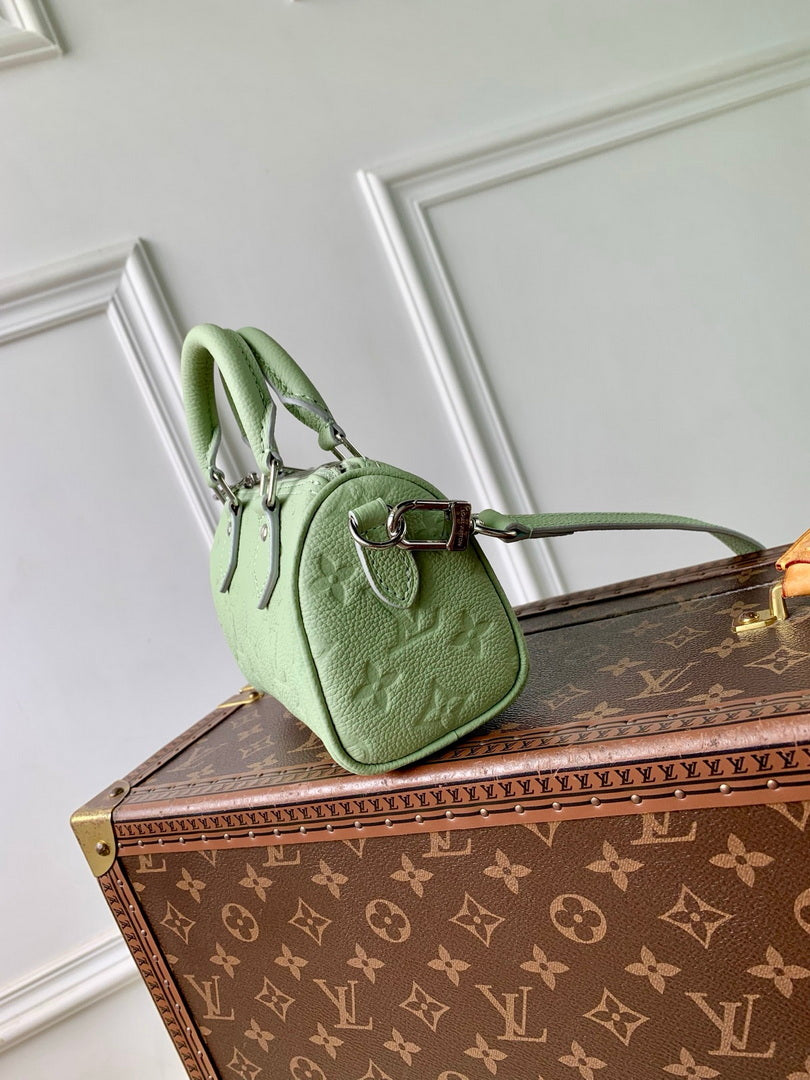 LV M2A387 Louis Vuitton Nano Speedy Bag Minty