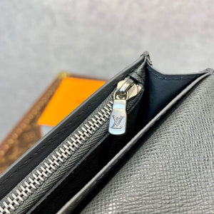 LV M30298 Louis Vuitton Brazza Wallet Taiga leather - Default Title - View 6