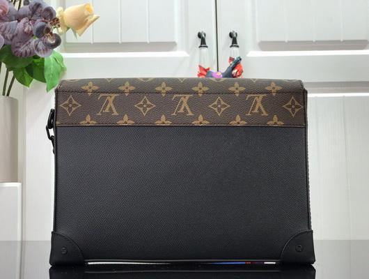LV M30583 Louis Vuitton Pochette Voyage Steamer Bag Black - luxibagsmall