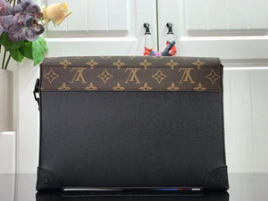 LV M30583 Louis Vuitton Pochette Voyage Steamer Bag Black - luxibagsmall