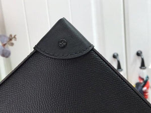 LV M30583 Louis Vuitton Pochette Voyage Steamer Bag Black - luxibagsmall