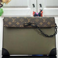 LV M30583 Louis Vuitton Pochette Voyage Steamer Bag Green - luxibagsmall