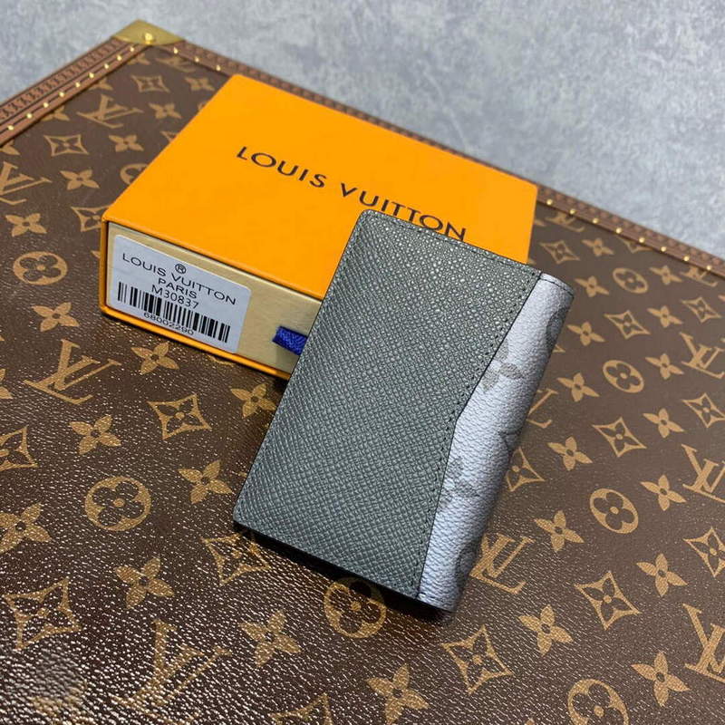 LV M30837 Louis Vuitton Pocket Organizer Gunmetal Gray