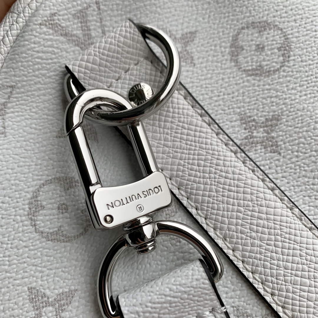 LV M30885 Louis Vuitton Keepall Bandouliere 50 Bag Optic White - Default Title - View 7