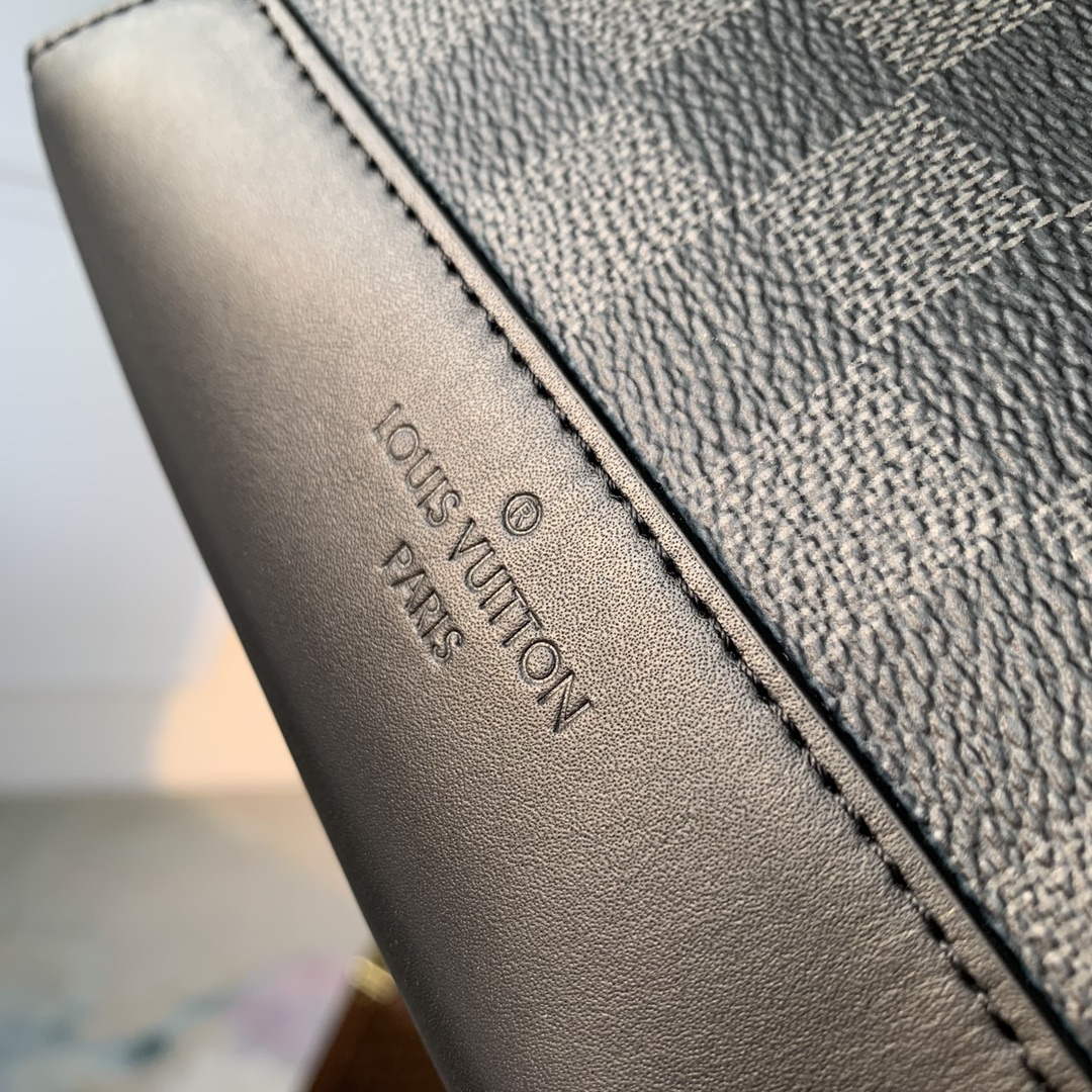 LV M30936 Louis Vuitton Duo Sling Bag Black grid - Default Title - View 5