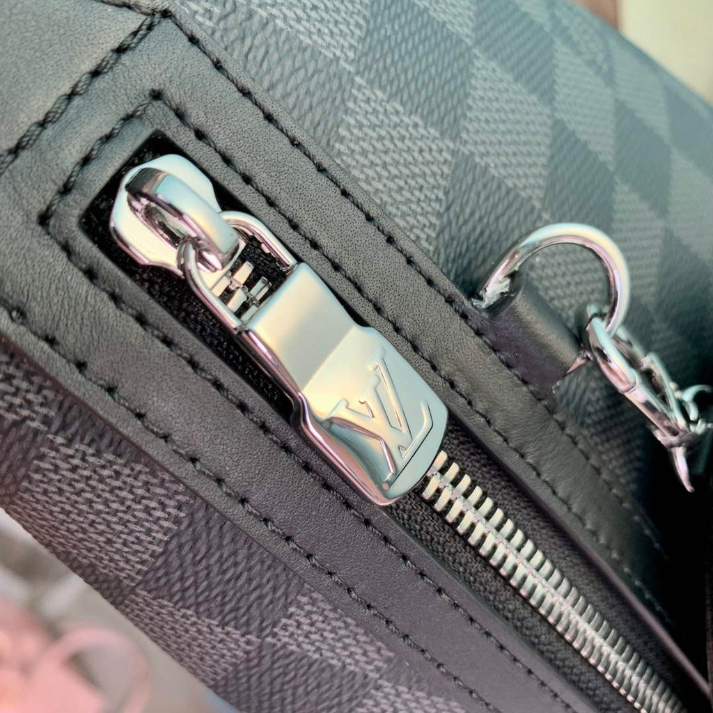 LV M30936 Louis Vuitton Duo Sling Bag Black grid