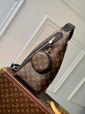 LV M30936 Louis Vuitton Duo Sling Bag Black Monogram - Default Title - View 1