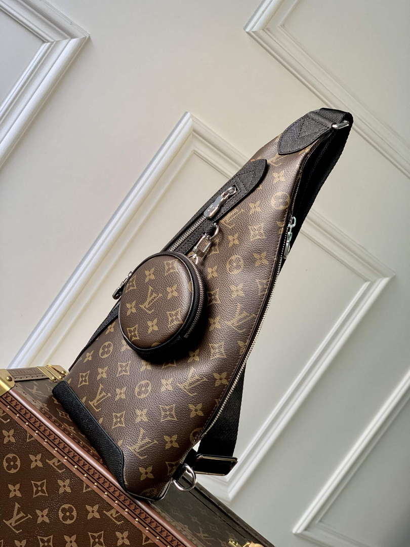 LV M30936 Louis Vuitton Duo Sling Bag Black Monogram - Default Title - View 3