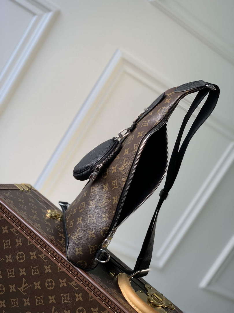 LV M30936 Louis Vuitton Duo Sling Bag Black Monogram - Default Title - View 7