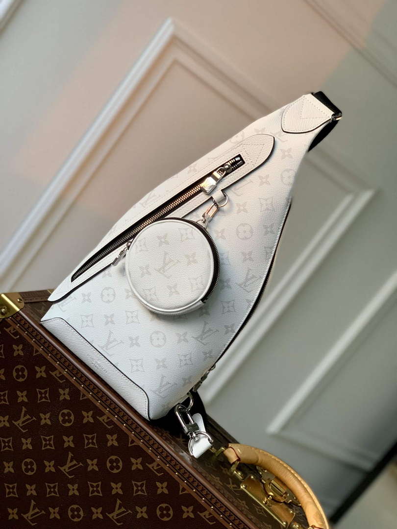 LV M30936 Louis Vuitton Duo Sling Bag White - Default Title - View 1