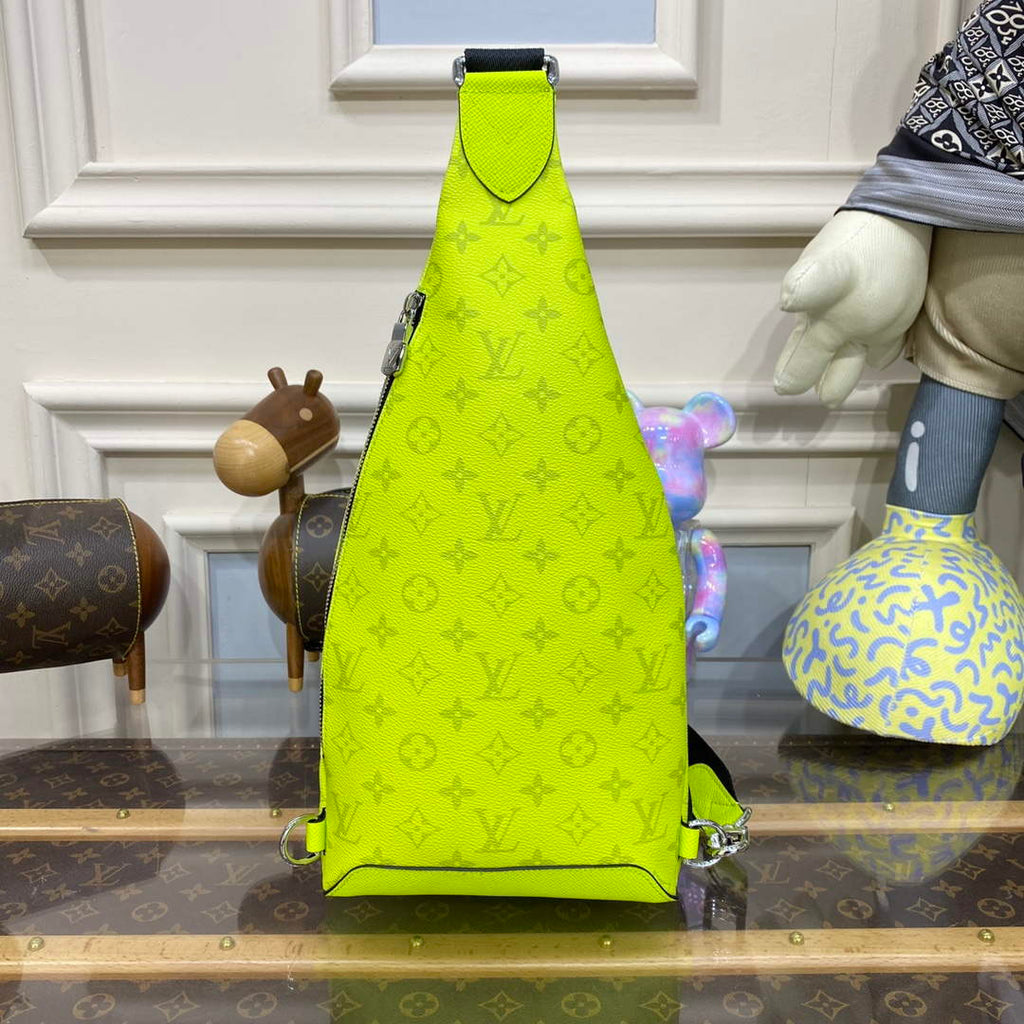 LV M30945 Louis Vuitton Duo Sling Bag Neon Yellow