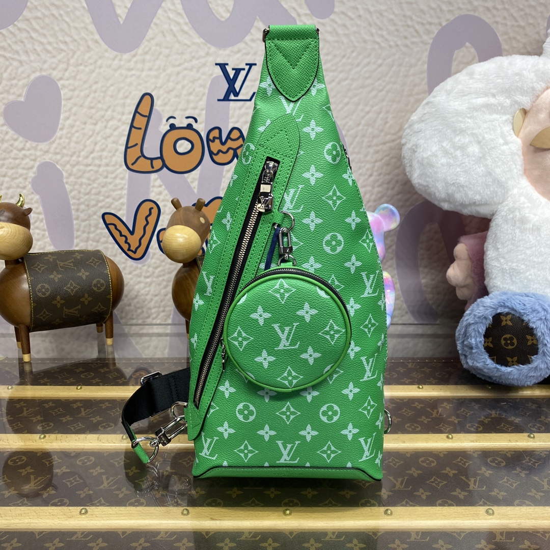 LV M31000 Louis Vuitton Duo Sling Bag Green - Default Title - View 1