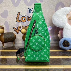LV M31000 Louis Vuitton Duo Sling Bag Green - Default Title - View 1