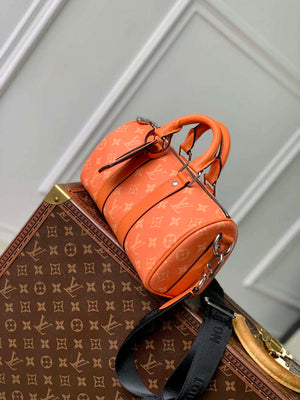 LV M31044 Louis Vuitton Keepall Bandouliere 25 Bag Tangerine - Default Title - View 2