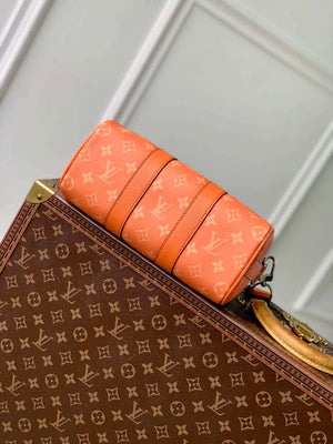 LV M31044 Louis Vuitton Keepall Bandouliere 25 Bag Tangerine - Default Title - View 4