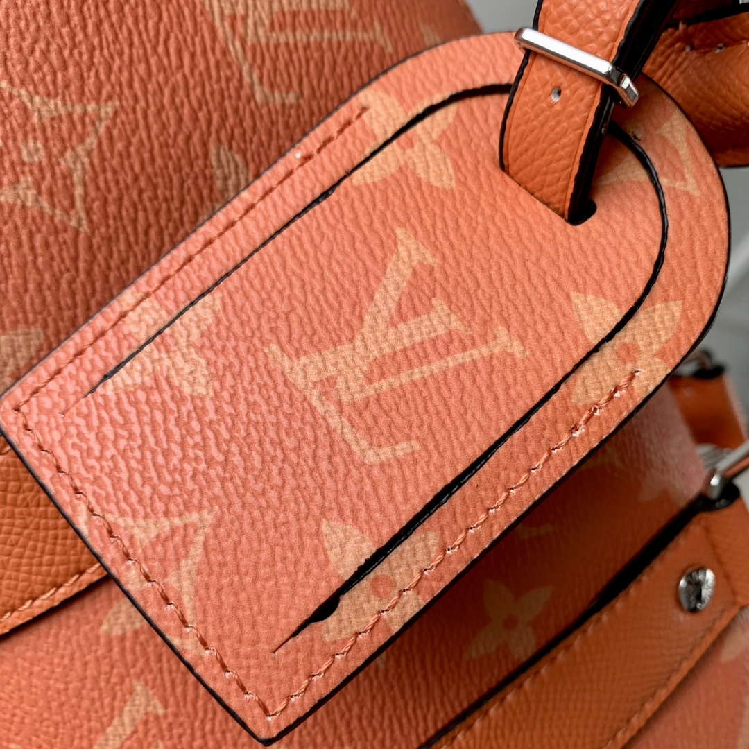 LV M31044 Louis Vuitton Keepall Bandouliere 25 Bag Tangerine - Default Title - View 5