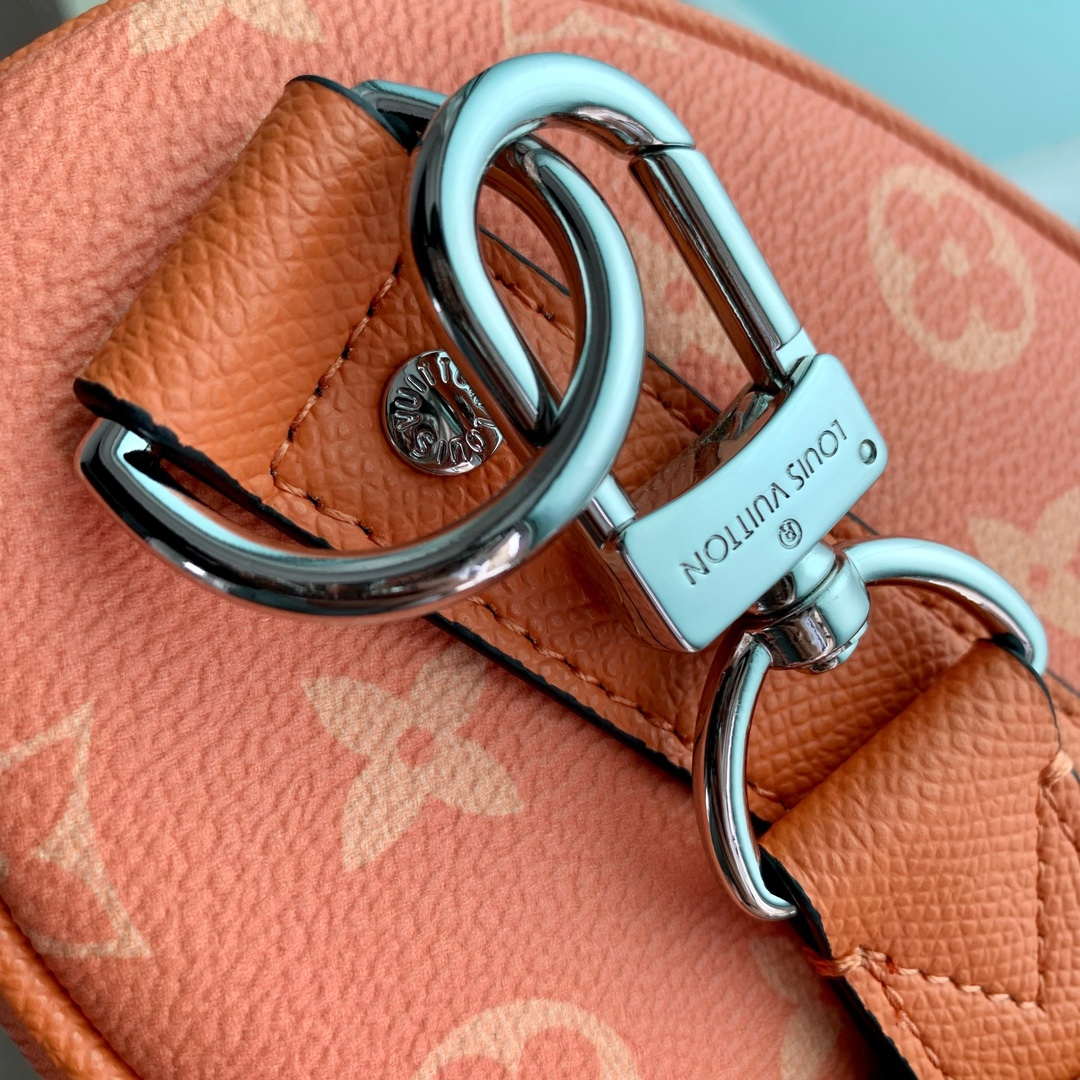 LV M31044 Louis Vuitton Keepall Bandouliere 25 Bag Tangerine