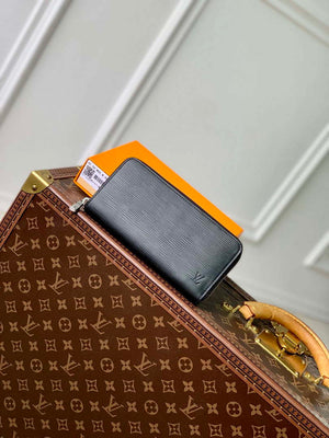 LV M31071 Louis Vuitton Zippy Wallet Black EPI - Default Title - View 1