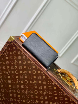 LV M31071 Louis Vuitton Zippy Wallet Black EPI - Default Title - View 2