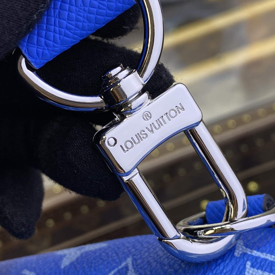 LV M31075 Louis Vuitton Duo Sling Bag Blue - Default Title - View 7