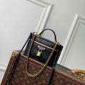 LV M3A372 Louis Vuitton Vanity Chain Pouch Bag Black