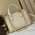 LV M3A833 Louis Vuitton OnTheGo Soft PM Bag Creme