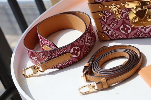 LV M40273 Louis Vuitton Petite Malle Bag Mini Monogram Jacquard Red - luxibagsmall