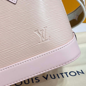 LV Louis Vuitton Alma BB Epi Handbag M40302 Nude with beige and Gray - Default Title - View 5