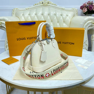 LV M40304 Louis Vuitton Alma BB Epi Handbag White - Default Title - View 2