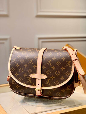 LV M40710 Louis Vuitton Saumur Messenger Monogram Bag - Default Title - View 2