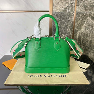 LV M40862 Louis Vuitton Alma BB Epi Handbag Green - Default Title - View 3