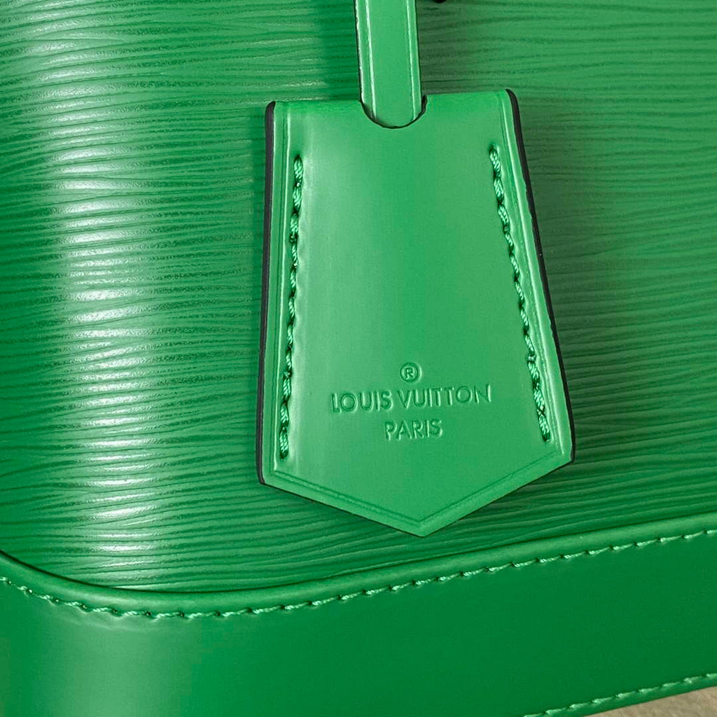 LV M40862 Louis Vuitton Alma BB Epi Handbag Green