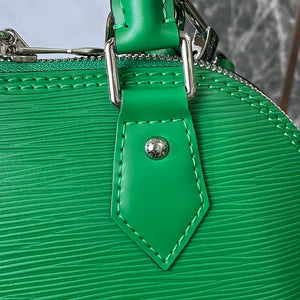 LV M40862 Louis Vuitton Alma BB Epi Handbag Green - Default Title - View 6