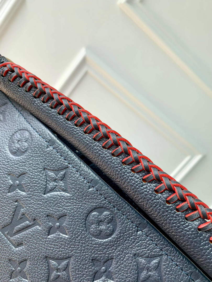 LV M41066 Louis Vuitton Artsy MM Handbag Black Red - Default Title - View 4