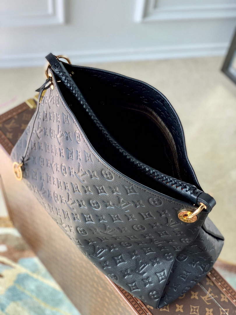 LV M41066 Louis Vuitton Artsy MM Handbag Black Brown - Default Title - View 7